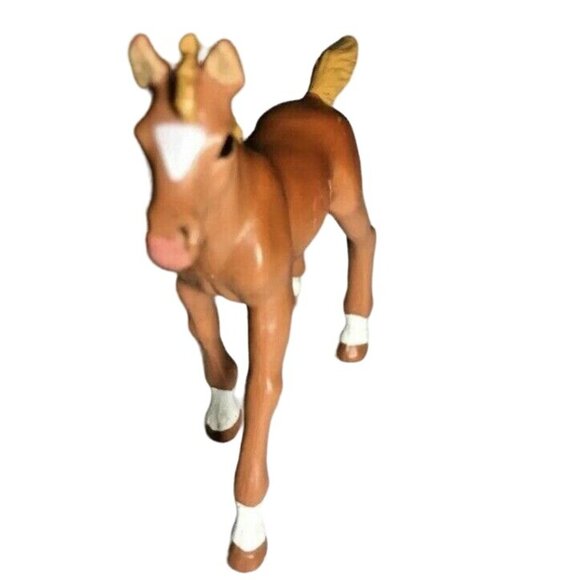 Vintage Walking Colt Toy Figurine Toy Safari RETIRED Red Blonde White Pony - Picture 8 of 8